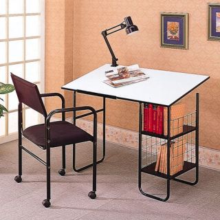 New Drafting Table Desk with Lamp and Chair Combo Set