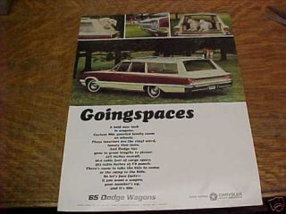 1965 Dodge Custom 880 Station Wagon Advertisement Ad