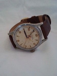 Vintage 1950s Doxa Watch Swiss Made Mechanical Movement Ostrich