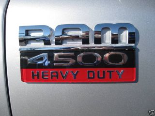 Dodge RAM 4500 Heavy Duty Emblem Badge Decal Mopar