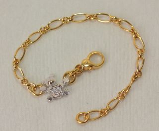  Bracelets Bear Charm 18K Gold 750 Italian Jewelry Dodo
