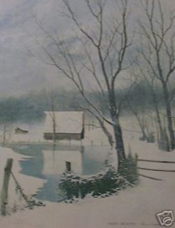 Winter Reflection by Larry Dodson Landscape House