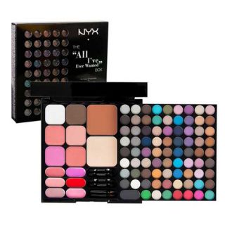 NYX 72 Color Eye Shadow Makeup Palette 8 Face 6 Lip 4 Blusher All in 1