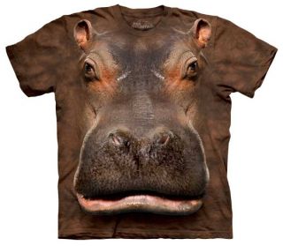 Hippo Head Face Tee T Shirt Zoo Hippopotamus Animal Adult Small The