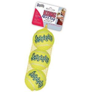 Air Kong Squeaker 3 Medium Tennis Balls Dog Fetch Toy