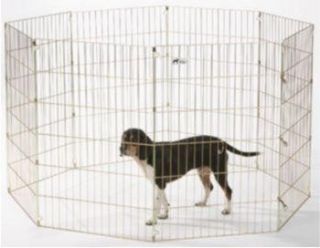durable 18 golden zinc pet exercise pen dog kennel