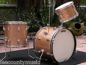RARE 1965 LUDWIG DOWNBEAT 20 12 14 CHAMPAGNE SPARKLE DOWN BEAT DRUM