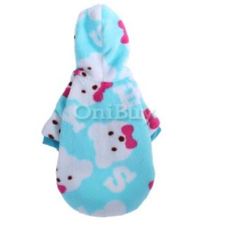  Pet Dog Pajamas Hoodie Coat Clothes Appreal New s Blue