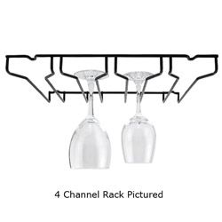  Overhead Stemware Rack   Black   Wine Bar Glassware Hanging Organizer