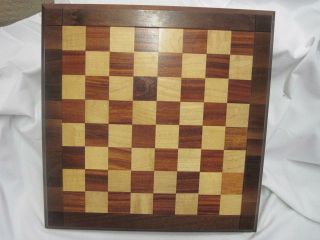Vintage Inlaid Wood Drueke Checkerboard Chess Board No 61