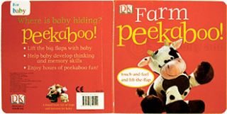 Farm Peekaboo Baby Board Book Textures Flaps Children Toddlers Babies