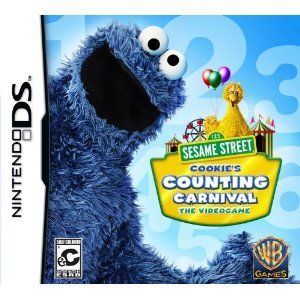 DS Game Sesame Street Cookies Counting Carnival Cookie Monster Brand