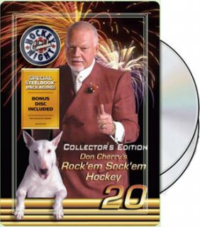 Don Cherry RockEm SockEm 20 2008 NHL Hockey Action 2 DVD Video Set
