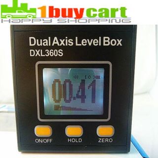  Digital LCD Protractor Inclinometer Single&Dual Axis Level Box bnp