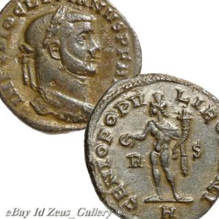 Emperor DIOCLETIAN BIG 27mm Follis RIC 71a SCARCE ROME MINT Ancient