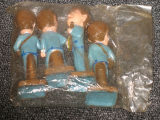 The Beatles Mini Bobble Heads Set   Mint in Original Package Vintage