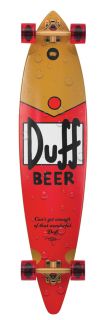 Simpsons x Santa Cruz Duff Beer Longboard Skateboard