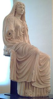 livia drusilla statue from paestum while reporting various unsavoury