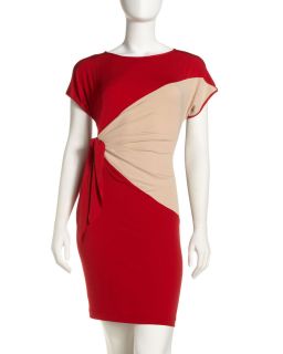  Donna Morgan Colorblock Tie Waist Dress