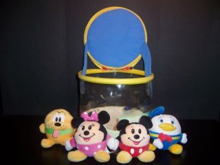  Baby Basketball Stuffed Toy Set Mickey Minnie Donald Pluto