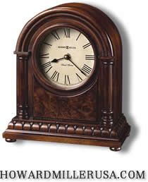  Miller Quartz Westminster Mantel Clock Distressed Cherry Jenna