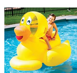 Giant Ducky Rideable Inflatable Pool Toy NewFast SHIP