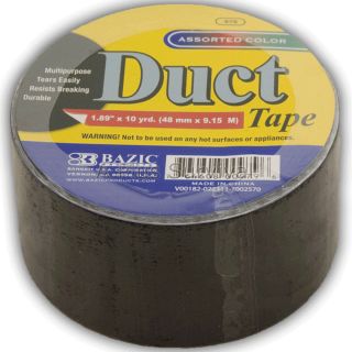 Camping Survival Duct Tape Roll 2 x 10 Yards Black Color Shelter