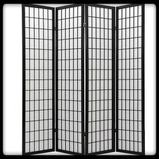Wooden Frame 3 4 Panels Shoji Room Dividers Fast Delivery