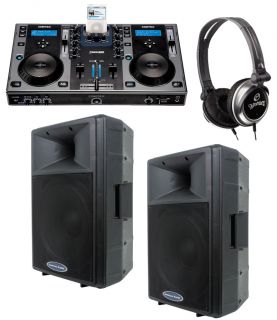 Cortex DMIX 300 Pro DJ Digial Music iPod Mixer 2 DLS 15P 15 300W