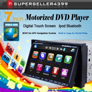 Double DIN Radio Car Deck DVD Player 3D Pip GPS Navi
