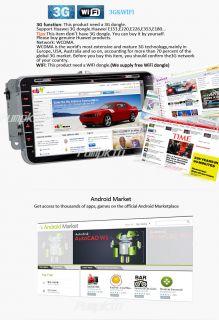  Android Car DVD Radio Stereo GPS Nav 3G WiFi for VW Passat Golf