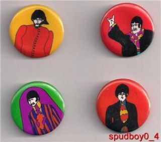 Beatles Yellow Submarine Pins 1968 Import Primrose Paul McCartney John