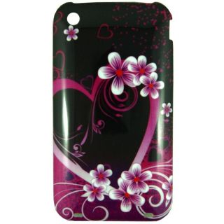 For iPhone 3 and 3GS Flower Heart designer cell phone case cover