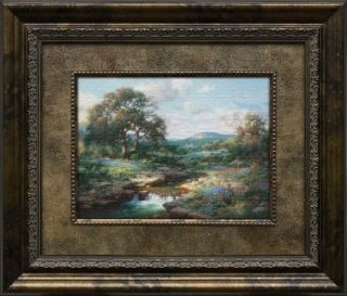 Hill Country Morning by Larry Dyke Framed Landscape