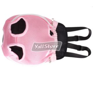 Size Pink Pet Dog Carrier Backpack Net Nylon Dog Cat Carrier Bag