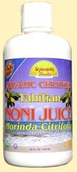 Dynamic Health Organic Tahitian Noni Juice Raspberry