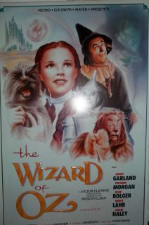 Metal Wizard of oz Sign w Dorothy and Her Cast from 1994