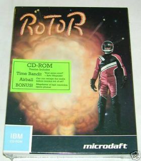 Rotor IBM PC 486 MS DOS Vintage Game NIB VGA CD ROM 386