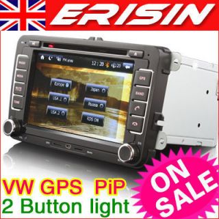 ES786EU 7 HD Car DVD Player SAT Nav iPod Pip 2 Button LED VW Passat