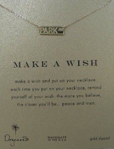 Dogeared Make A Wish Park Ave Necklace Limited Collection Gold Vermeil