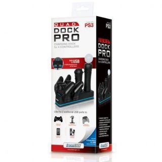 dreamGEAR DGPS3 3811 Quad Dock Pro Charger for PS3 Move & Wireless