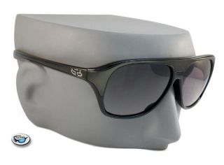 New $130 Fox Racing The Cadet Sunglasses by Oakley Polished Black Grey