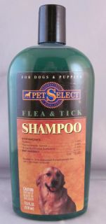 Pet Select Flea & Tick Shampoo for Dogs & Puppies 17.5 Fl. Oz.