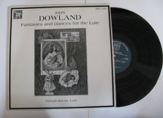 John Dowland Fantasies Dances Lute Record LP MHS 4497