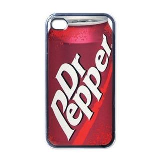 Dr Pepper iPhone 4 4S Hard Black White Case Gift New MNH