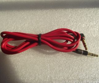 Red Replacement Audio Cable for Monster Beats by Dr Dre Studio Solo HD
