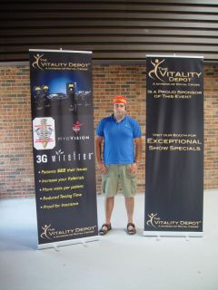 96 Tall Retractable Rollup Trade Show Banner Stand Graphic Display