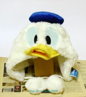 Cute Disney Donald Duck Costume Hat Cap Plush Warm Soft Cosplay Brand