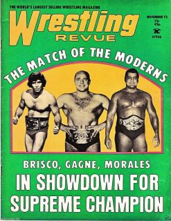 Wrestling Revue Magazine ~ November 1973 Match of the Moderns