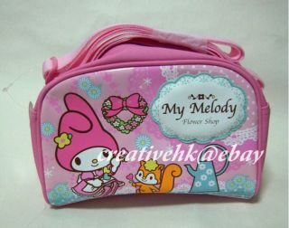 Sanrio My Melody Pink Shoulder Tote Bag w Zipper New